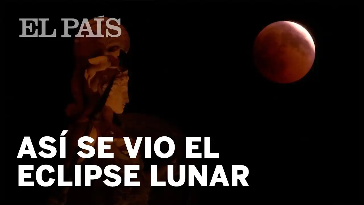 Así se vio el eclipse lunar más largo del siglo XXI
