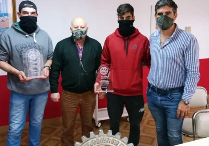 Rotary reconoció a jóvenes que rescataron a una chica