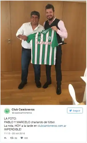 Por la conducción de la AFA: la foto de Tinelli y Pablo Moyano juntos 