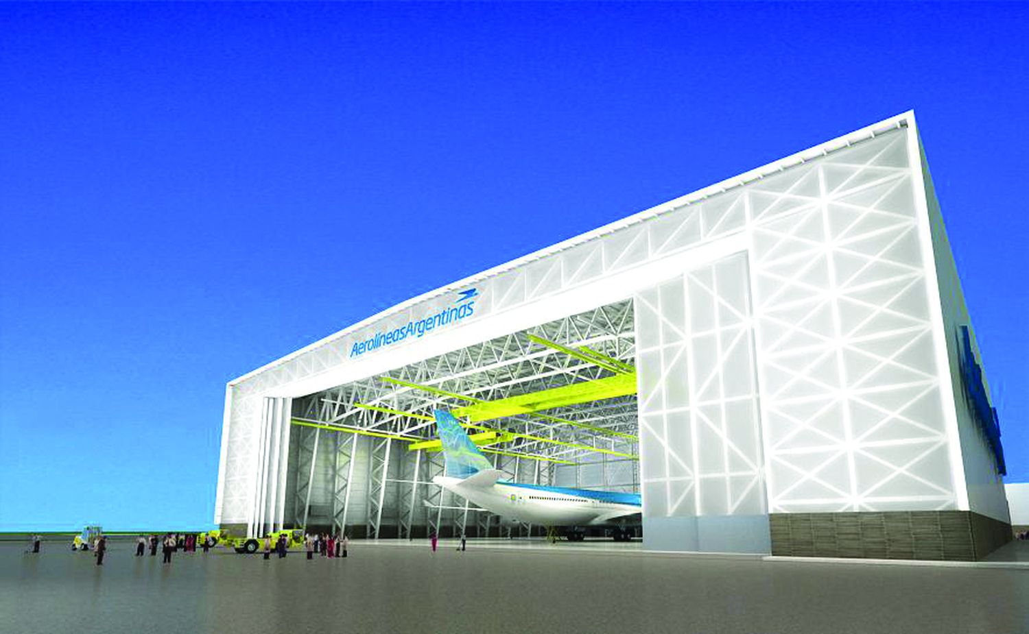 Se iniciaron las obras del nuevo hangar de Aerolíneas Argentinas en Ezeiza