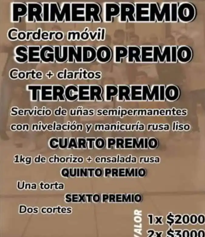 Cordero móvil de la Asociación de Barberos de Tres Arroyos