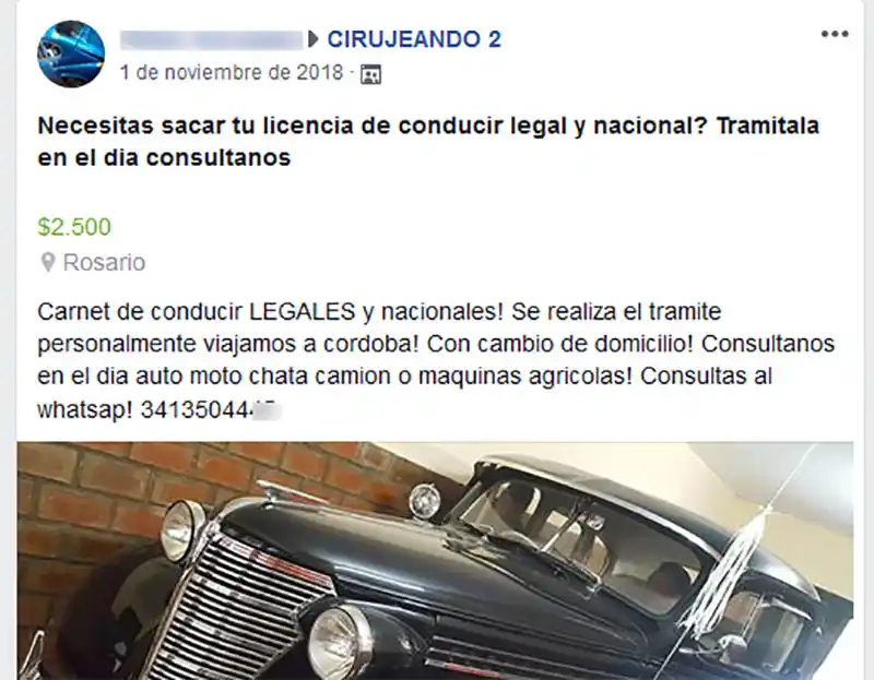 La Municipalidad de Rosario detecto licencias de Córdoba no válidas