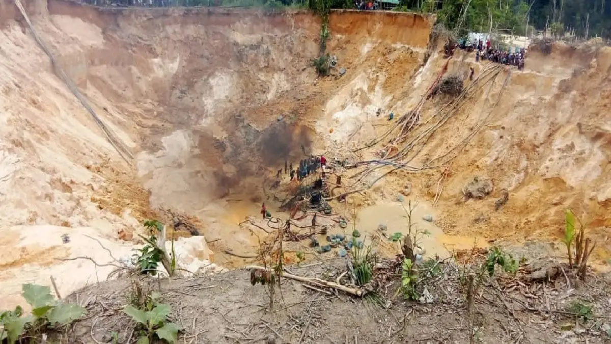 ¡TRAGEDIA EN BOLÍVAR! 5 mineros muertos y otros 3 heridos tras desplome de mina