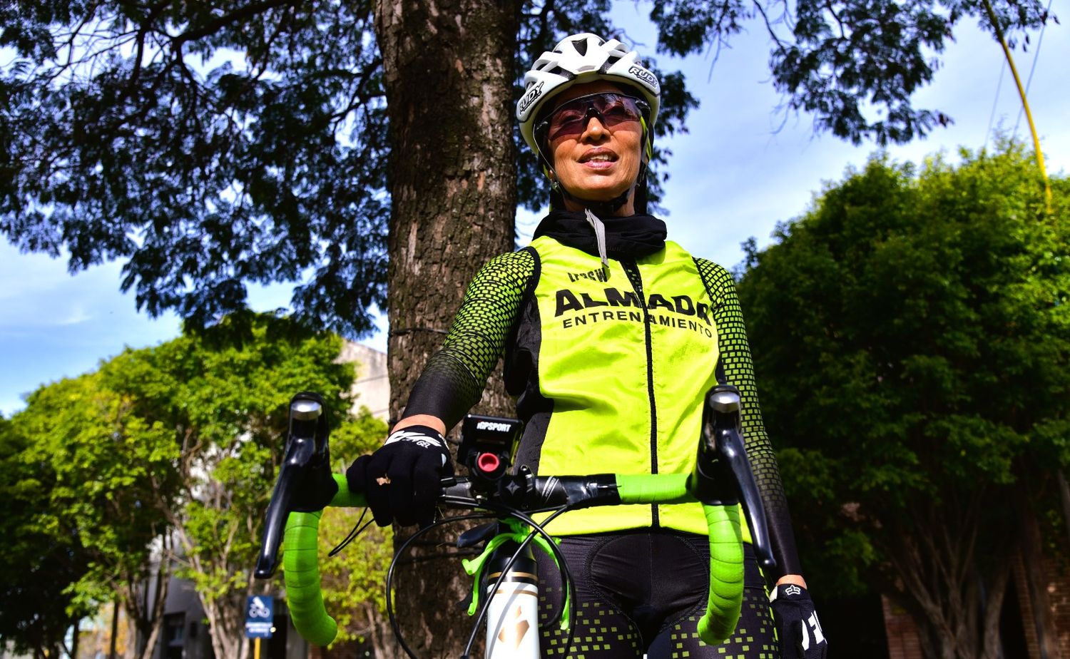 Silvia González, una apasionada de la bicicleta.