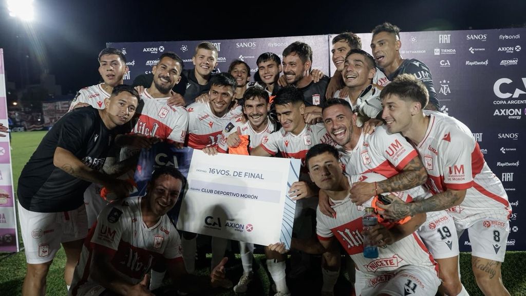 El "Gallito" de Morón eliminó al Tomba mendocino y sigue en la Copa Argentina. Foto: Copa Arg.