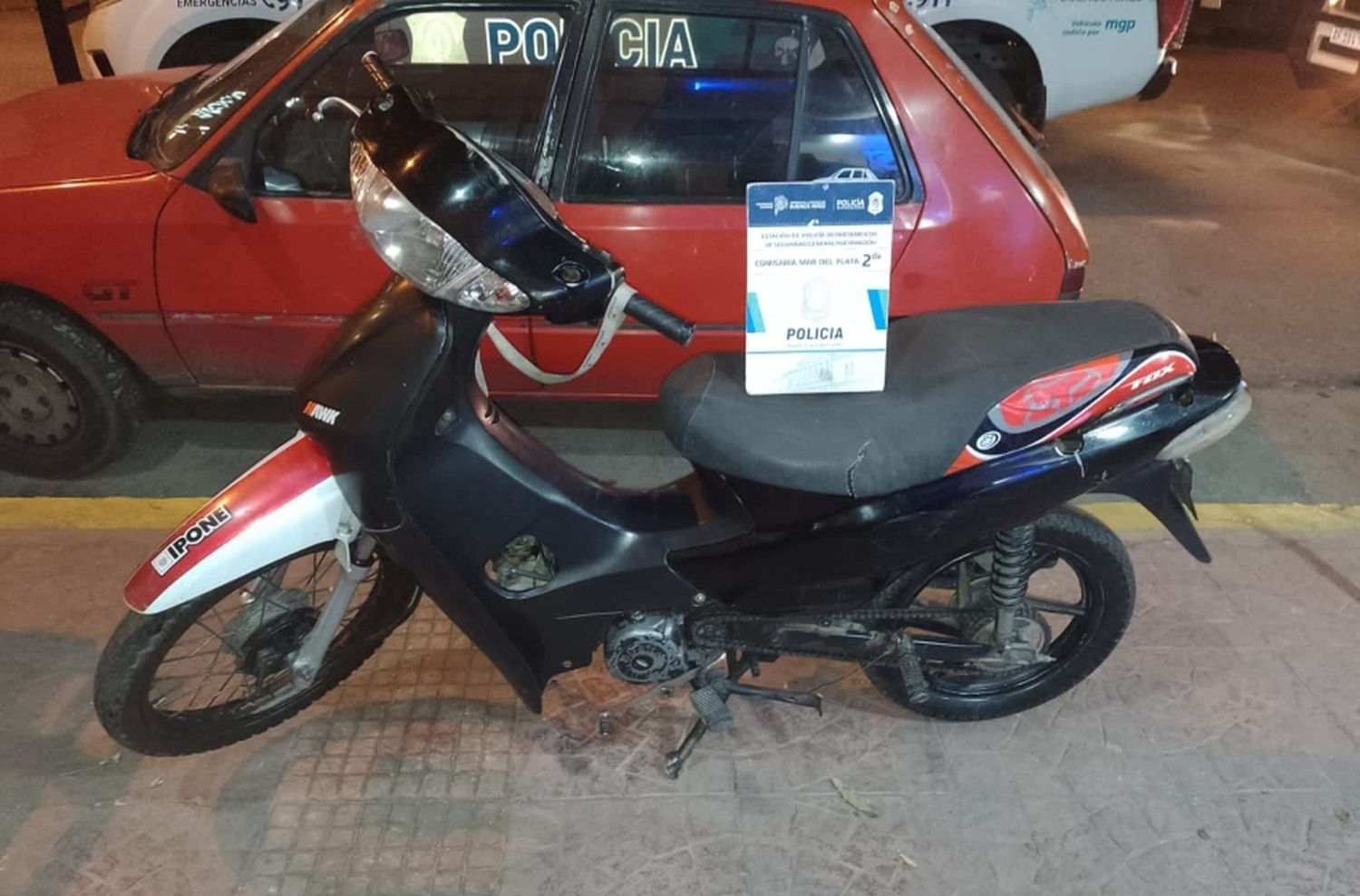 Robó una moto tras una pelea y fue detenido