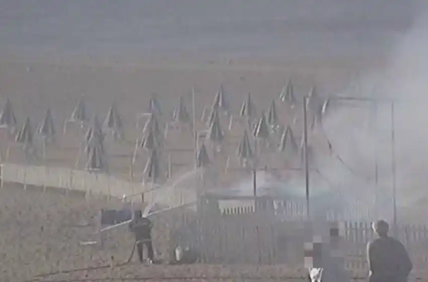 Detienen a un menor por incendiar una garita de guardavidas