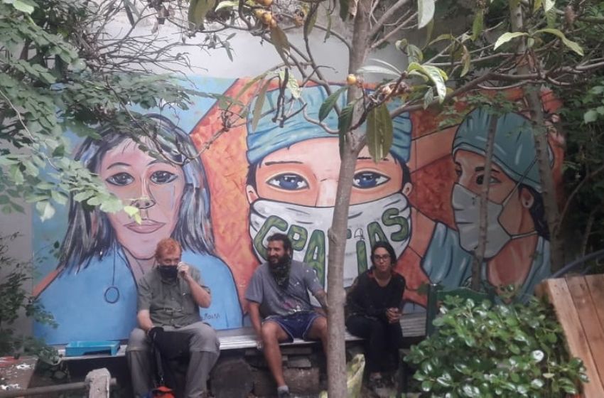 Instalarán en el Houssay un mural en agradecimiento a los trabajadores esenciales