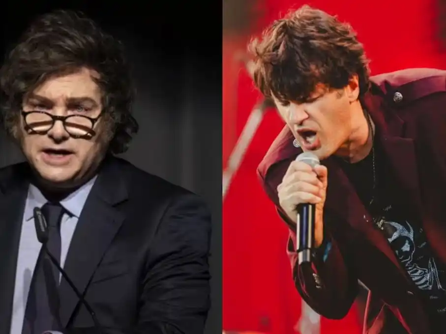 Andrés Ciro Martínez fue uno de los artistas que hicieron referencia a Javier Milei en el festival cordobés. (Foto: EFE/EPA/Ennio Leanza - prensa Cosquín Rock)