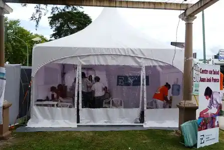 Se atendieron más de 200 pacientes en las carpas sanitarias 