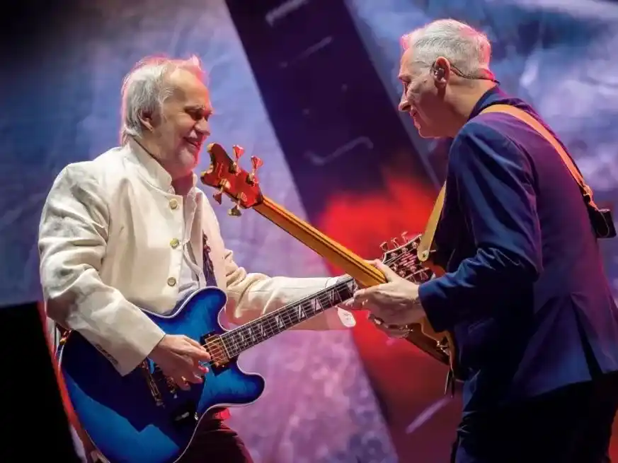 David Lebón y Pedro Aznar reviven en vivo las canciones de una de las bandas más importantes del rock en español. Foto: Gentileza Tute Delacroix