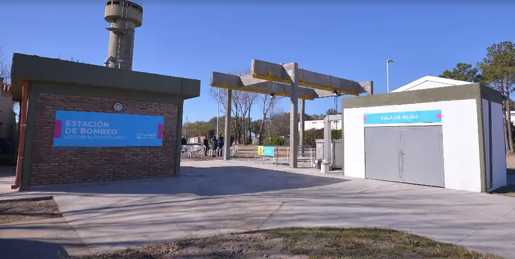 También hubo manifestación en Junín: Se puso en marcha la nueva estación central de bombeo cloacal