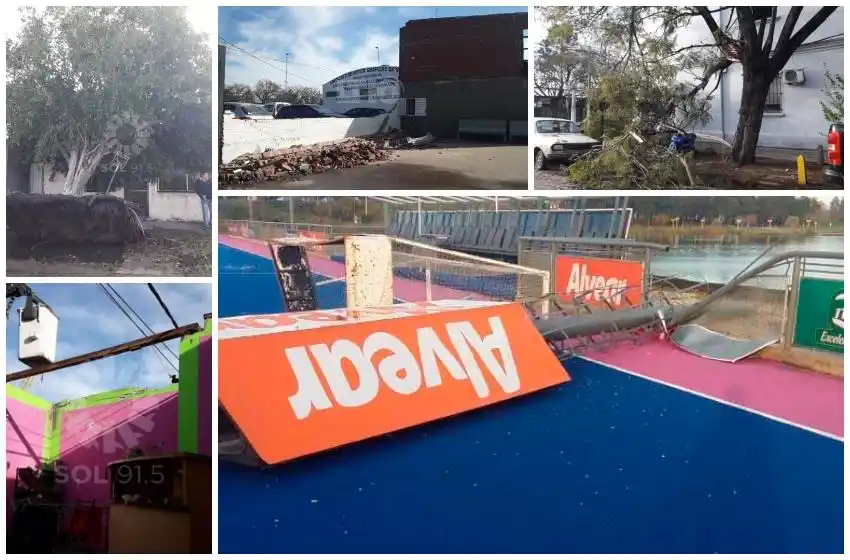 Chapas y techos volados, árboles caídos e inundaciones: el saldo que dejó el temporal en Santa Fe