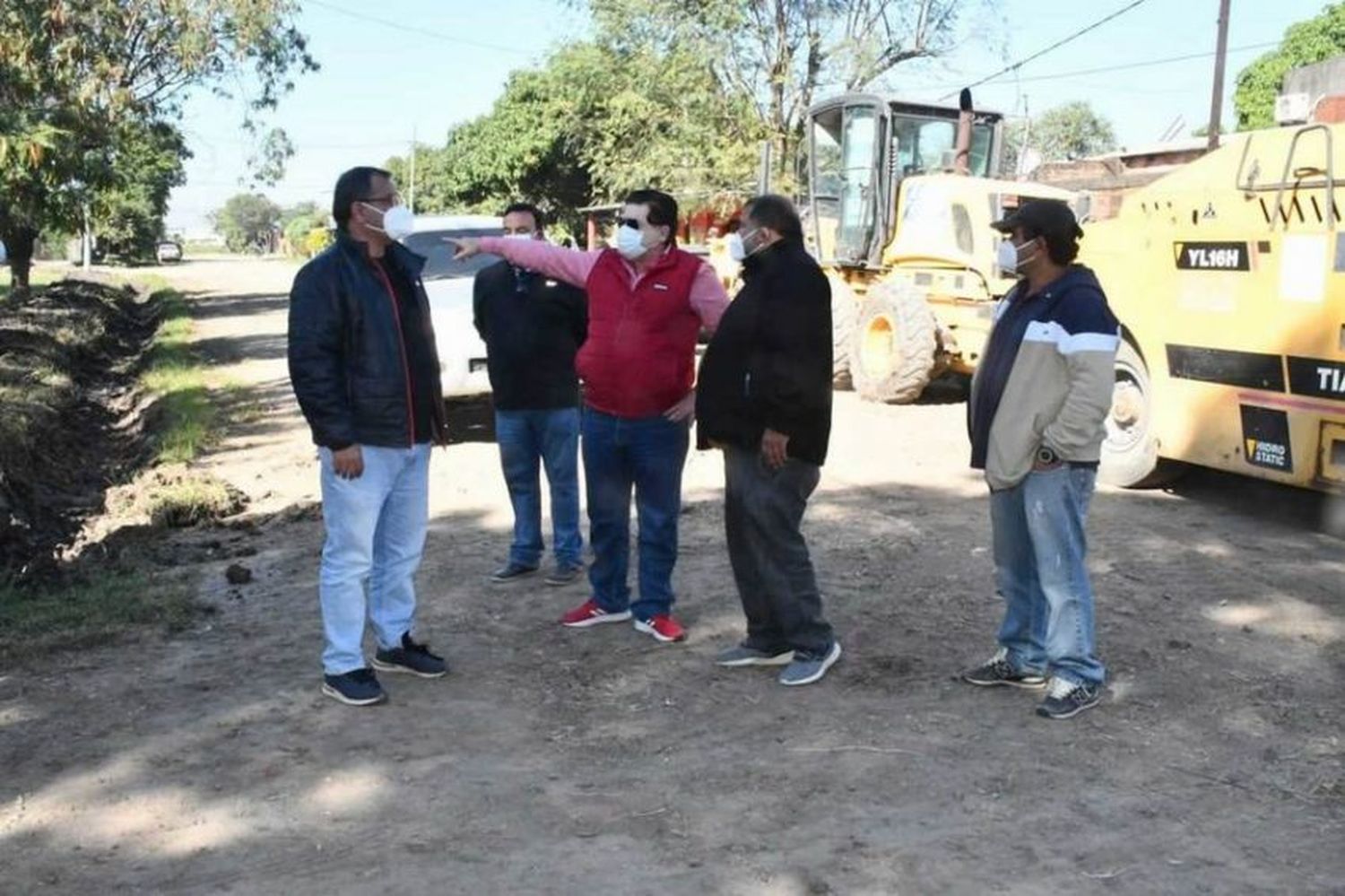 Celauro supervisó obras en ejecución