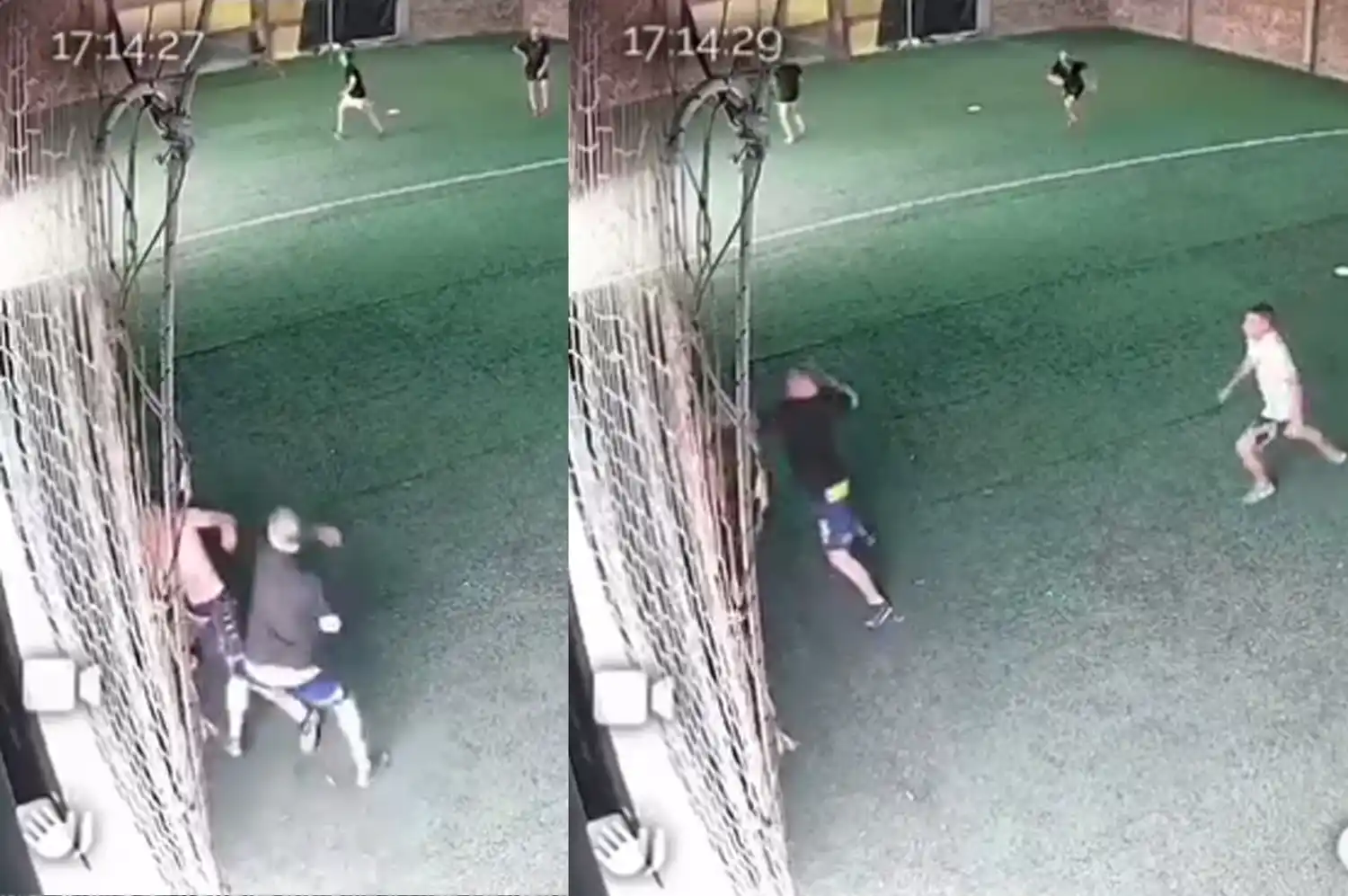 A lo Tyson: en Rafaela, un partido entre amigos terminó a las piñas y algo más…