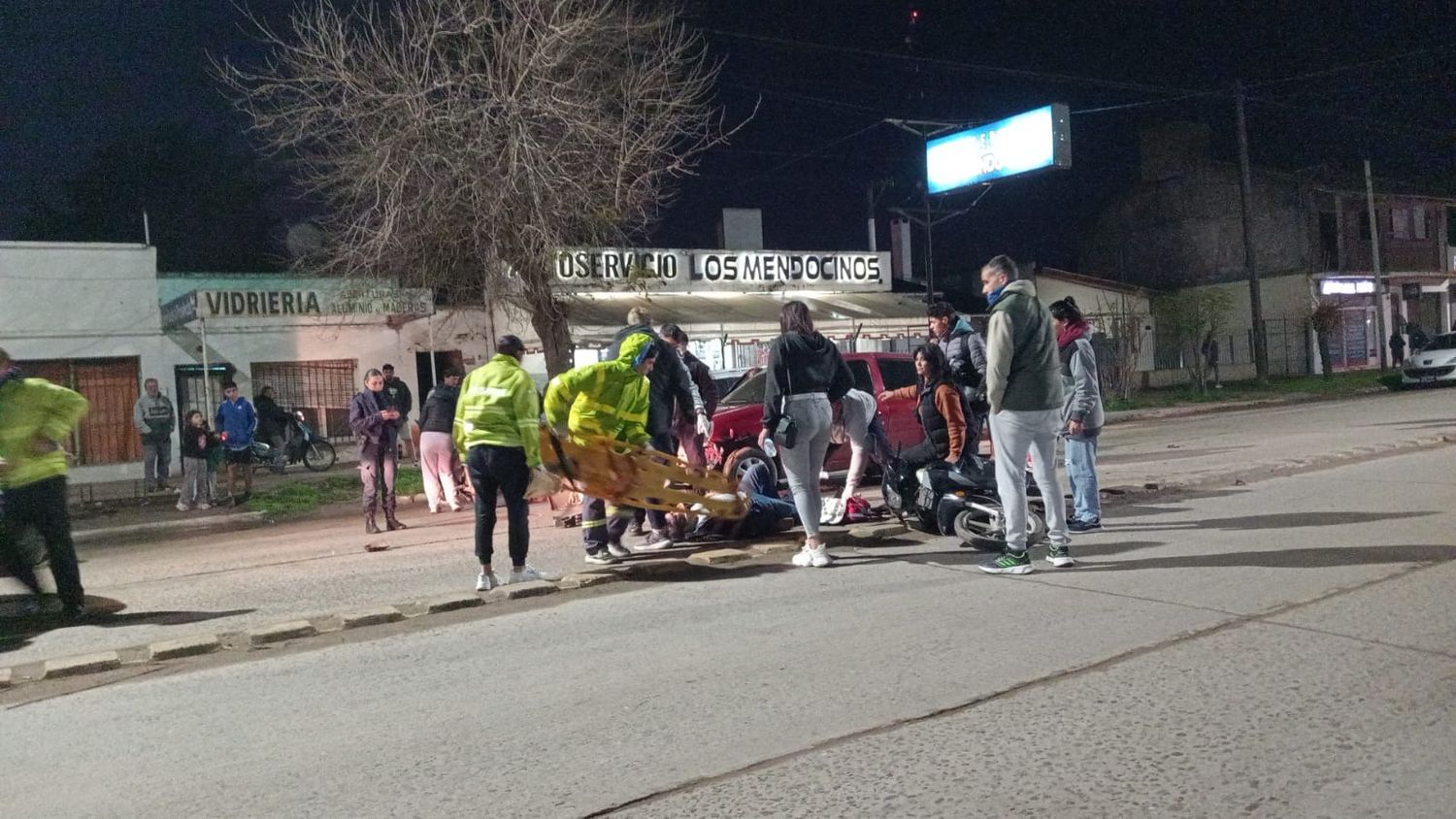 Siniestro vial en la avenida 578 entre calles 541 y 543