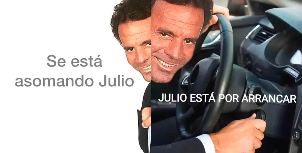 Estallaron los memes de Julio Iglesias en Twitter por la llegada del nuevo mes