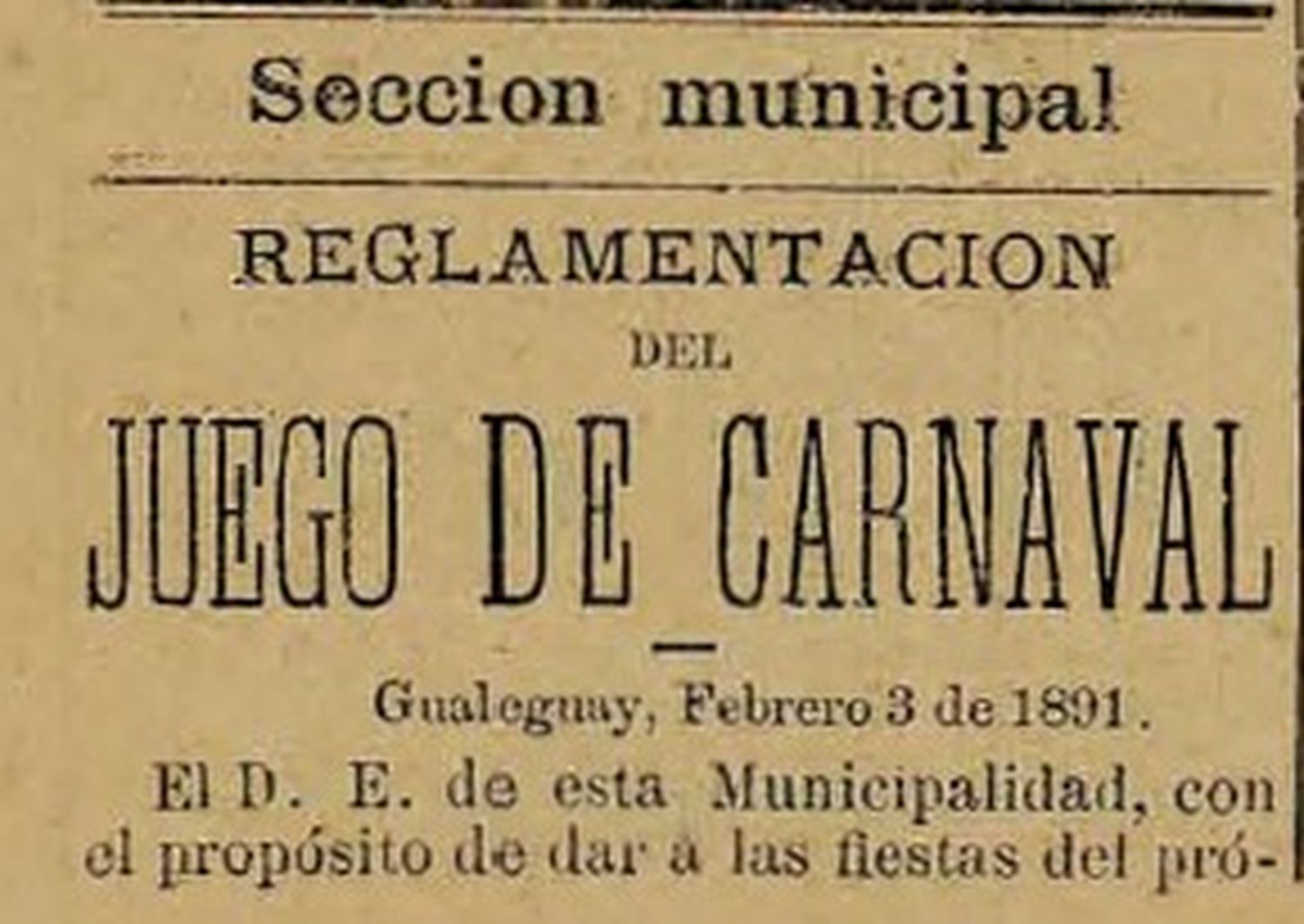 El Carnaval de antaño en nuestras páginas-