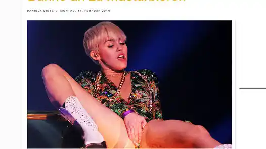 Miley Cyrus ahora se “masturbó” en el escenario