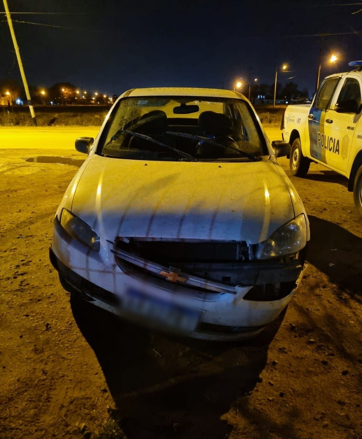 En la madrugada el personal del Centro de Operaciones y Monitoreo divisó el rodado en el barrio Belgrano.