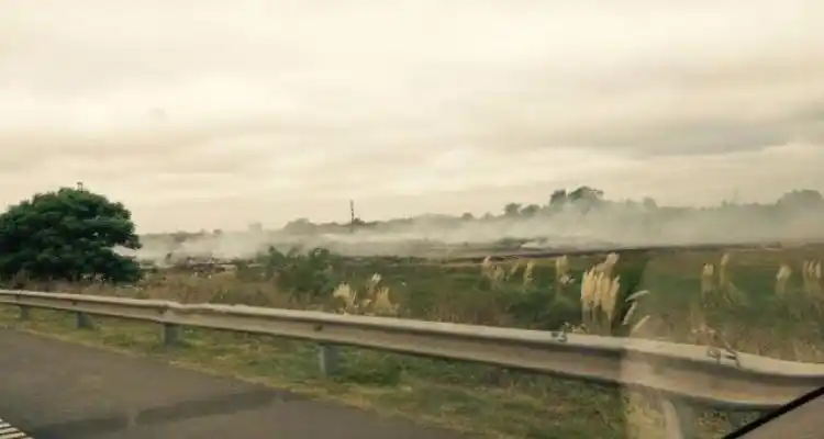 Incendio en el basural de Baradero: Control sobre la ruta 9