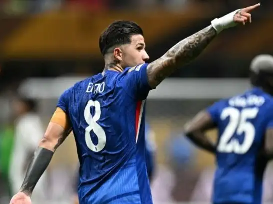 Enzo Fernández fue el primer futbolista argentino en convertir en el Mundial de Clubes