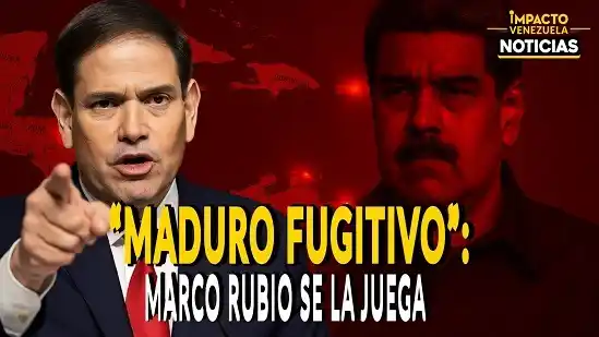 "MADURO FUGITIVO": Marco Rubio se la juega - VIDEO