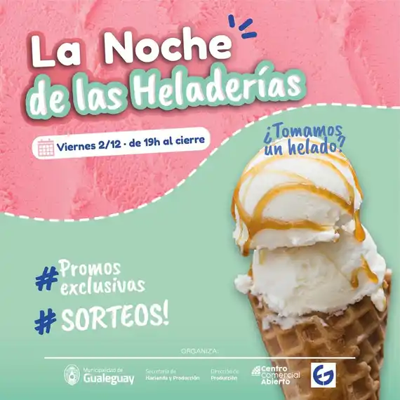 Se viene La Noche de las Heladerías