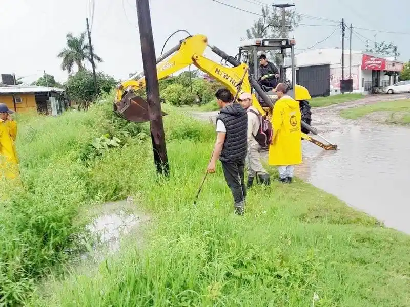 Trabajo en varios sectores para mitigar 
el efecto de las lluvias del lunes
