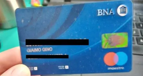 Encontraron la tarjeta de Gino