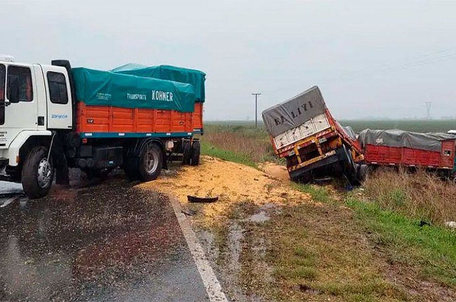 Ruta 91: choque múltiple fatal en Serodino