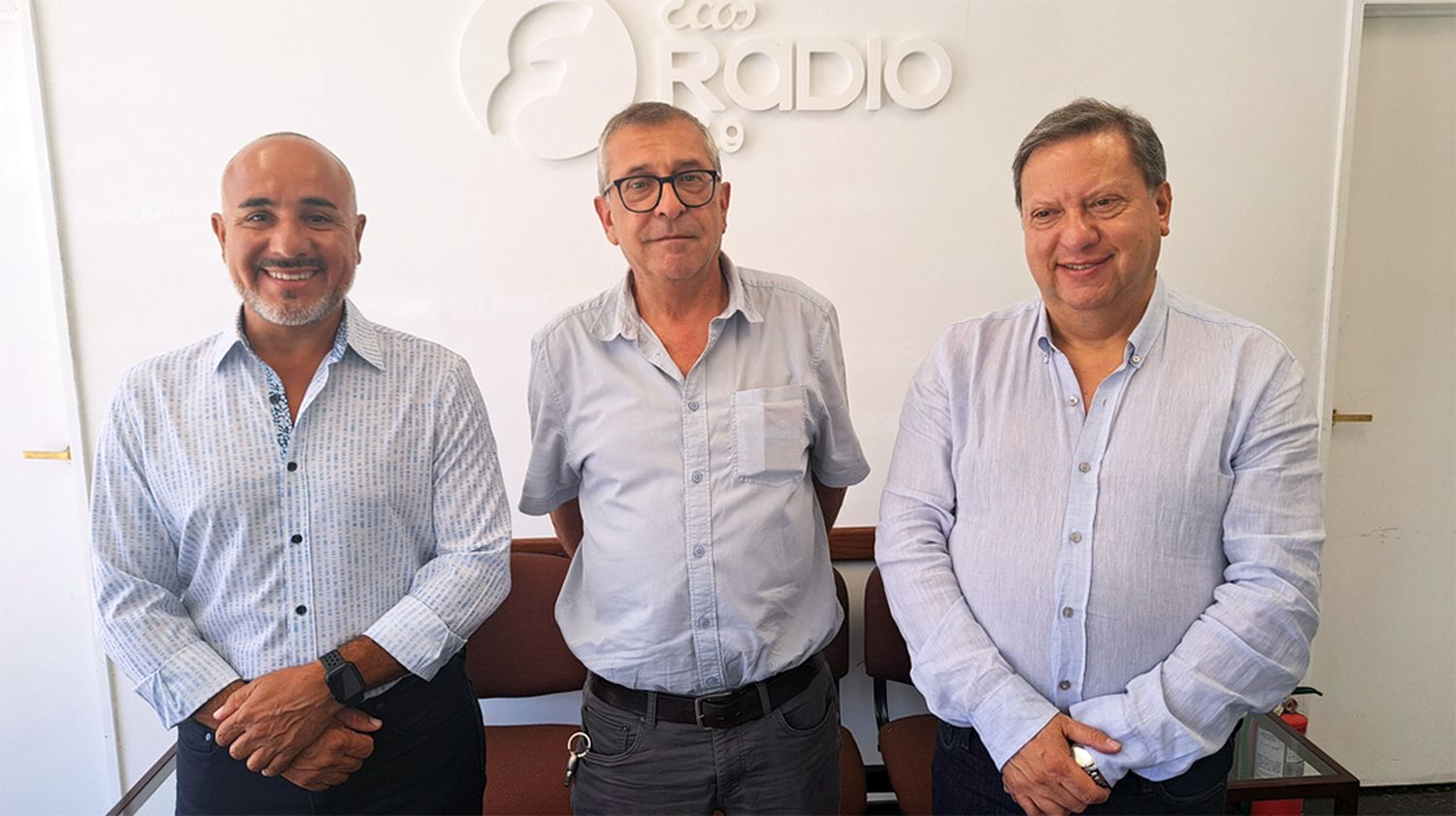 Representantes de Cameq. Darío Rodríguez, Edgardo Mancino y Bartolomé Zubillaga