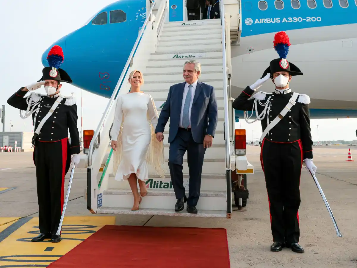 Alberto Fernández ya está en Roma para participar de la Cumbre de Líderes del G20