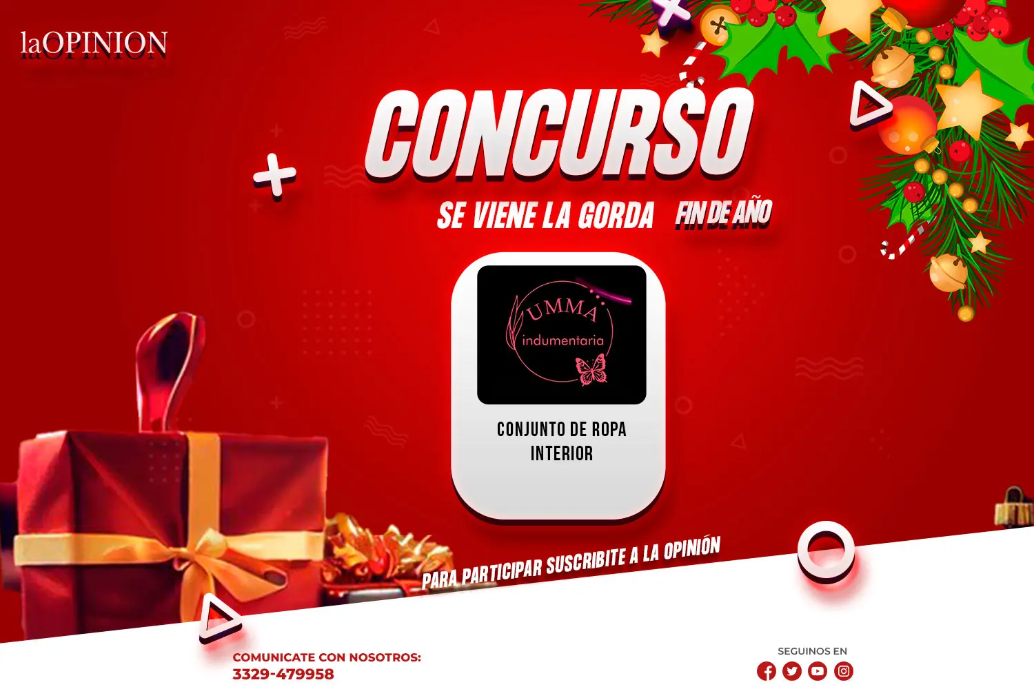 Escribinos al 3329 479958 y te contamos cómo hacer para participar.