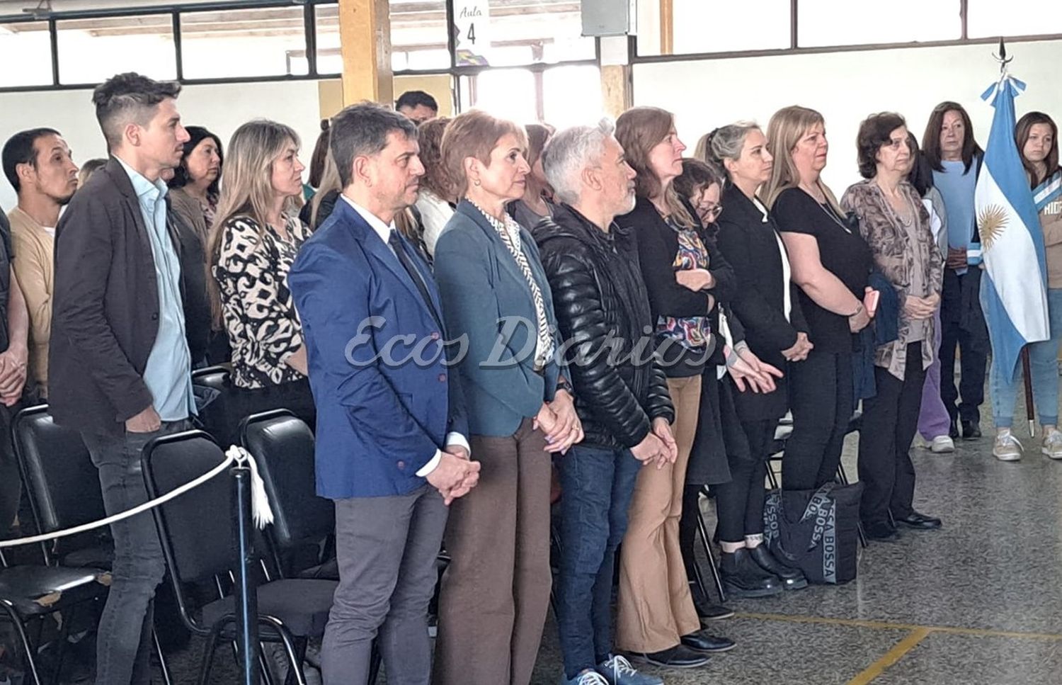 Presencias. De autoridades educativas en la ceremonia de ayer
