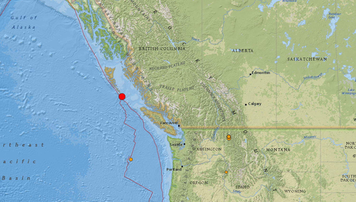 Un sismo de 6,1 sacude Canadá