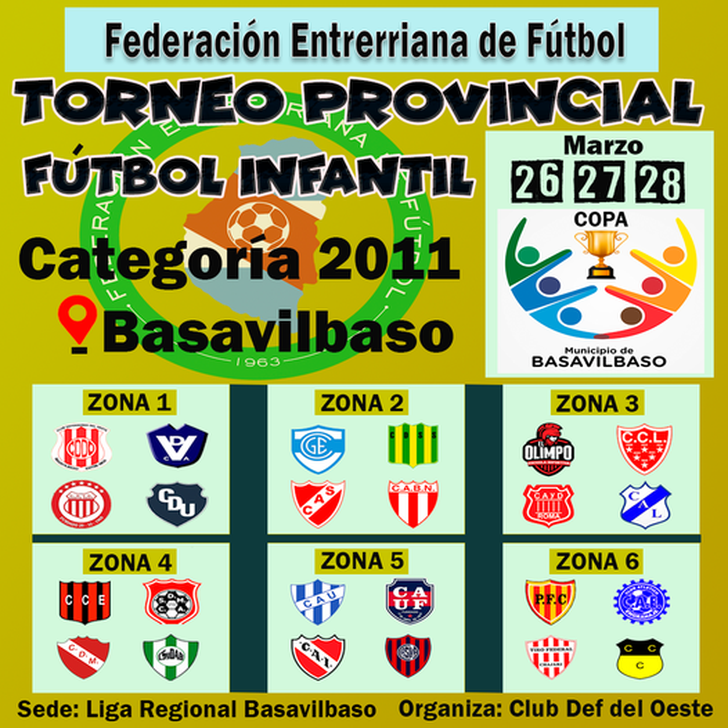 PROVINCIAL 2011: SE JUEGA SÁBADO, DOMINGO Y LUNES