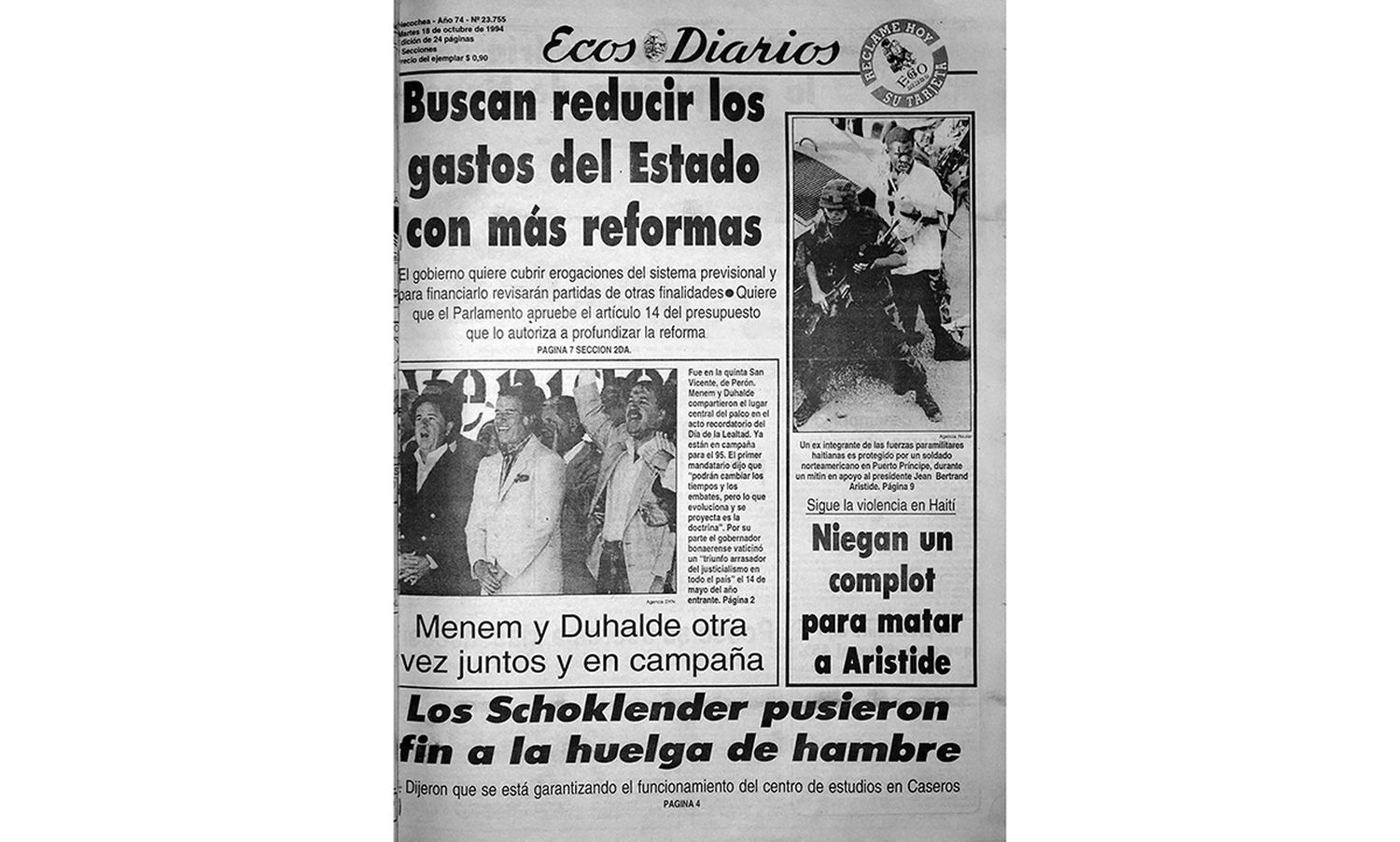 Martes 18 de octubre de 1994