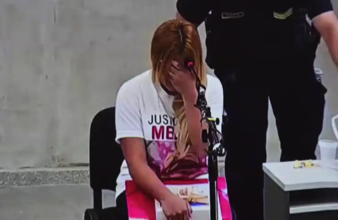 Durante su declaración, Brisa lloró en reiteradas oportunidades