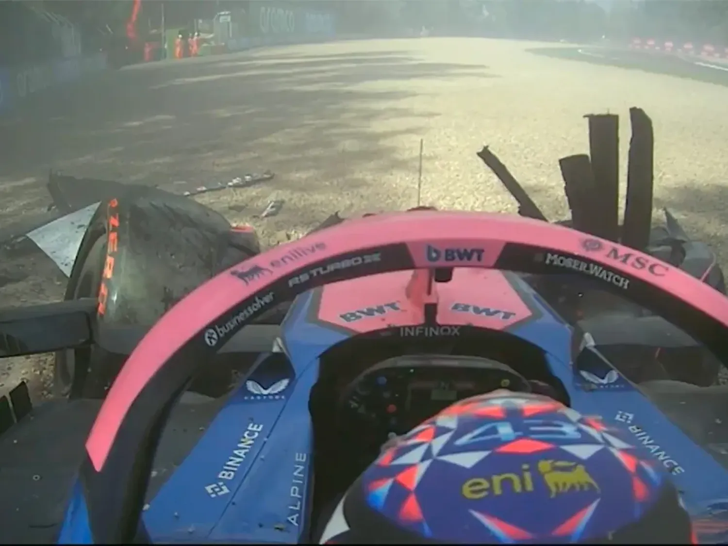 Fuerte accidente de Colapinto en Imola: largará 16° en el GP de Emilia-Romaña