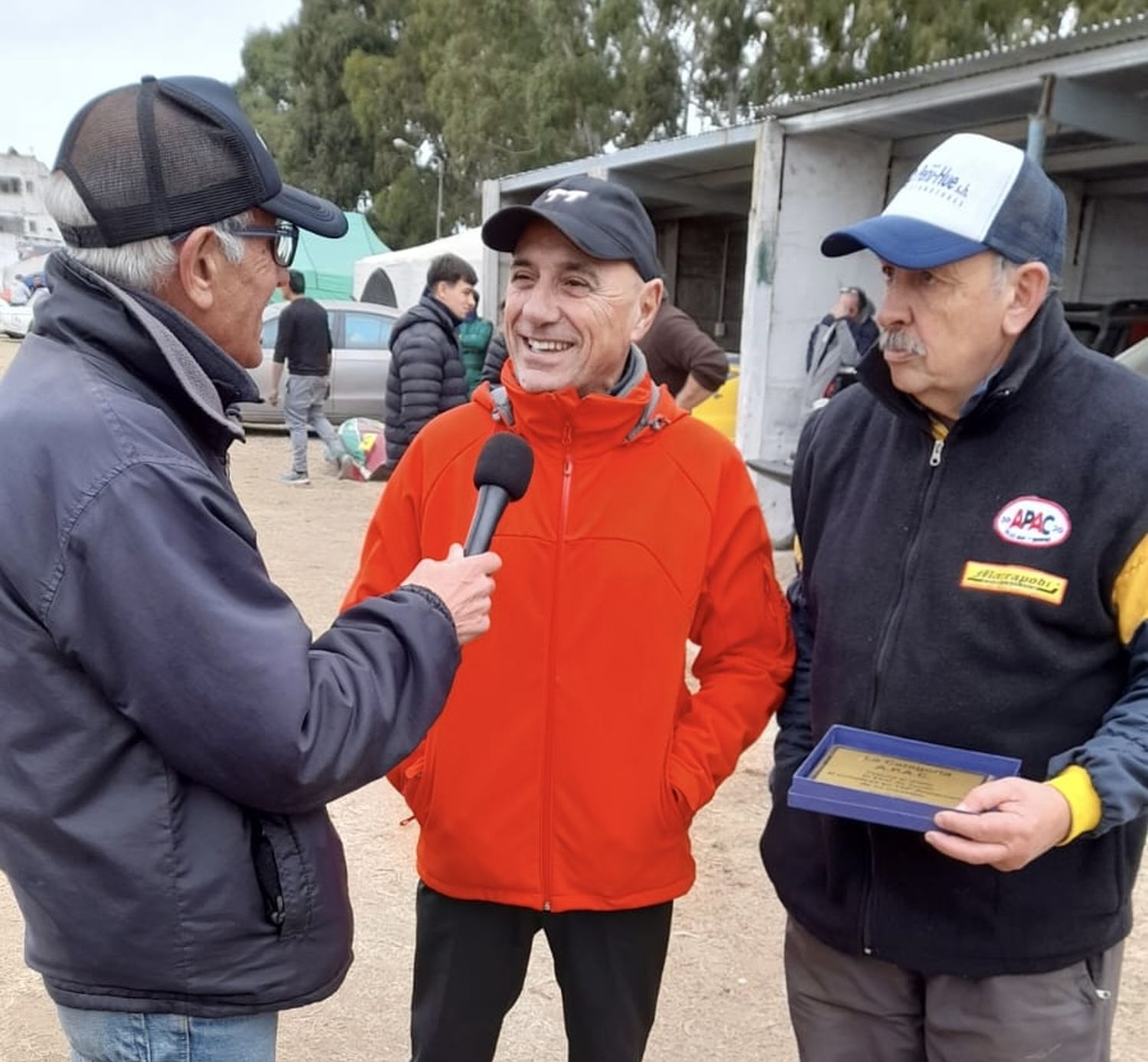 Luis Orlando Sánchez, junto a Rogelio Adrián Rotonda y Edgardo Fernández.