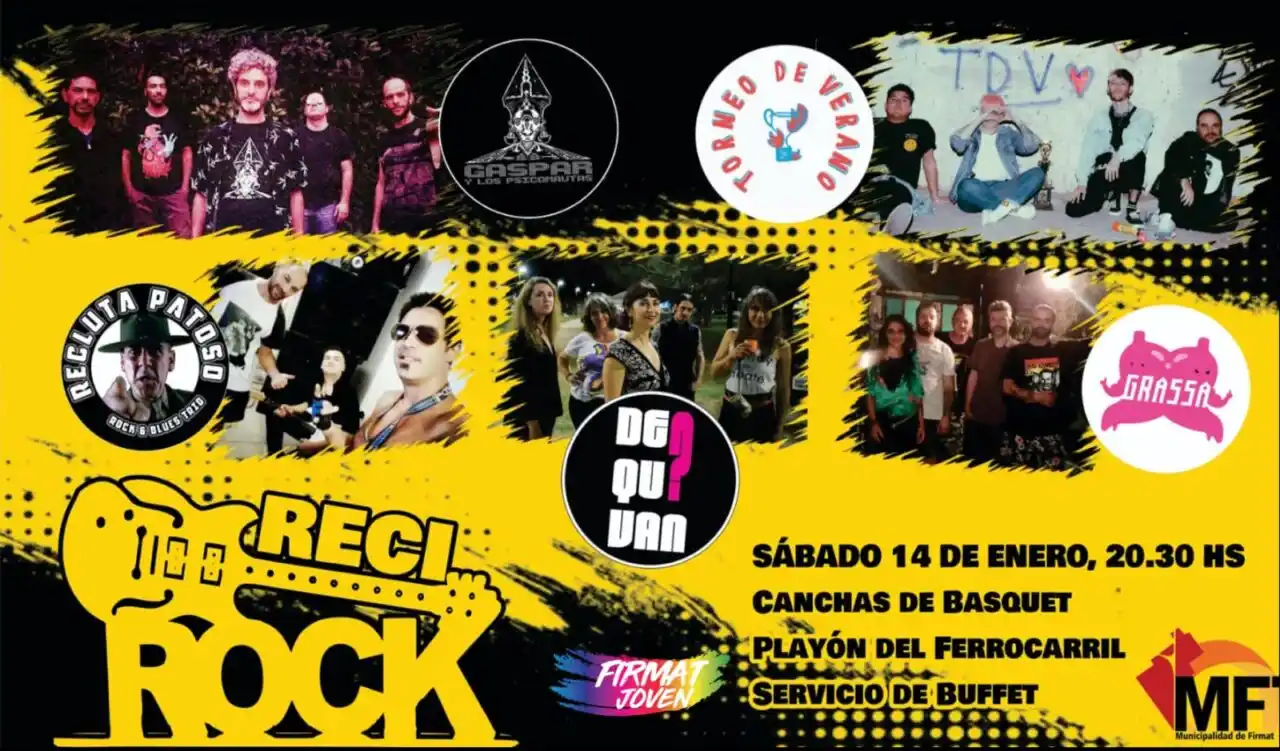 Firmat: primera edición del “Reci Rock”