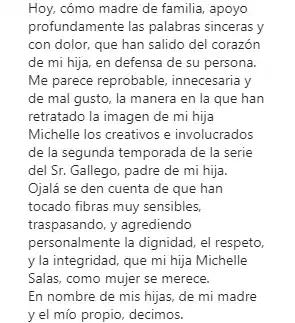 La madre de Michelle, Stephanie Salas, apoyó a su hija. Foto Instagram
