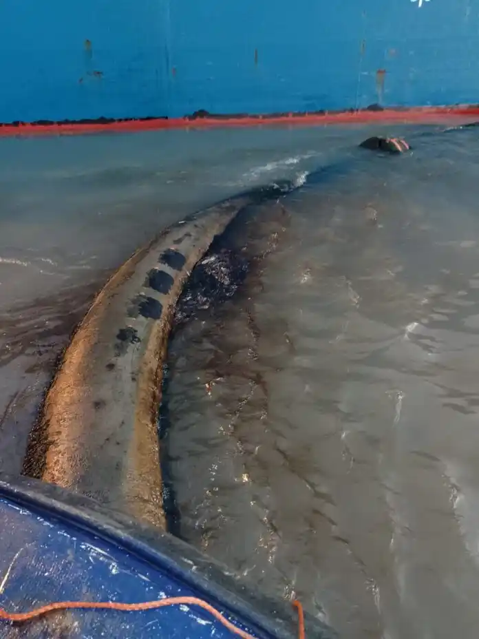 Confirman un nuevo derrame de petróleo en la ría de Bahía Blanca