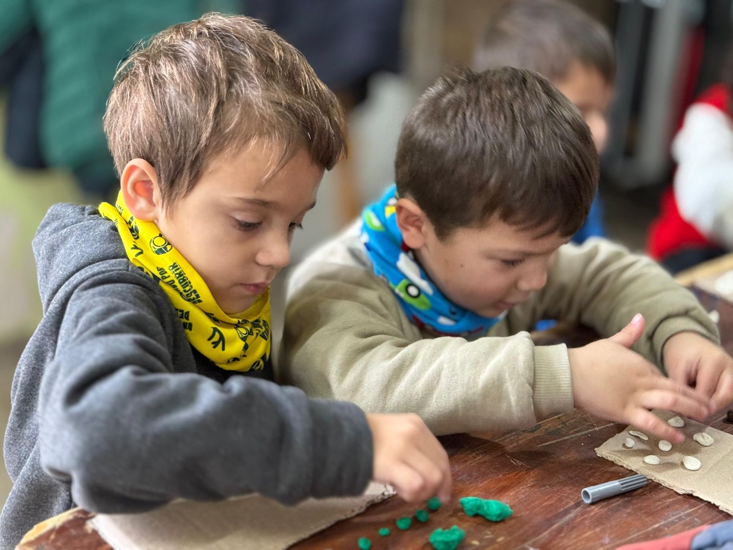 Los niños que participaron de la actividad.