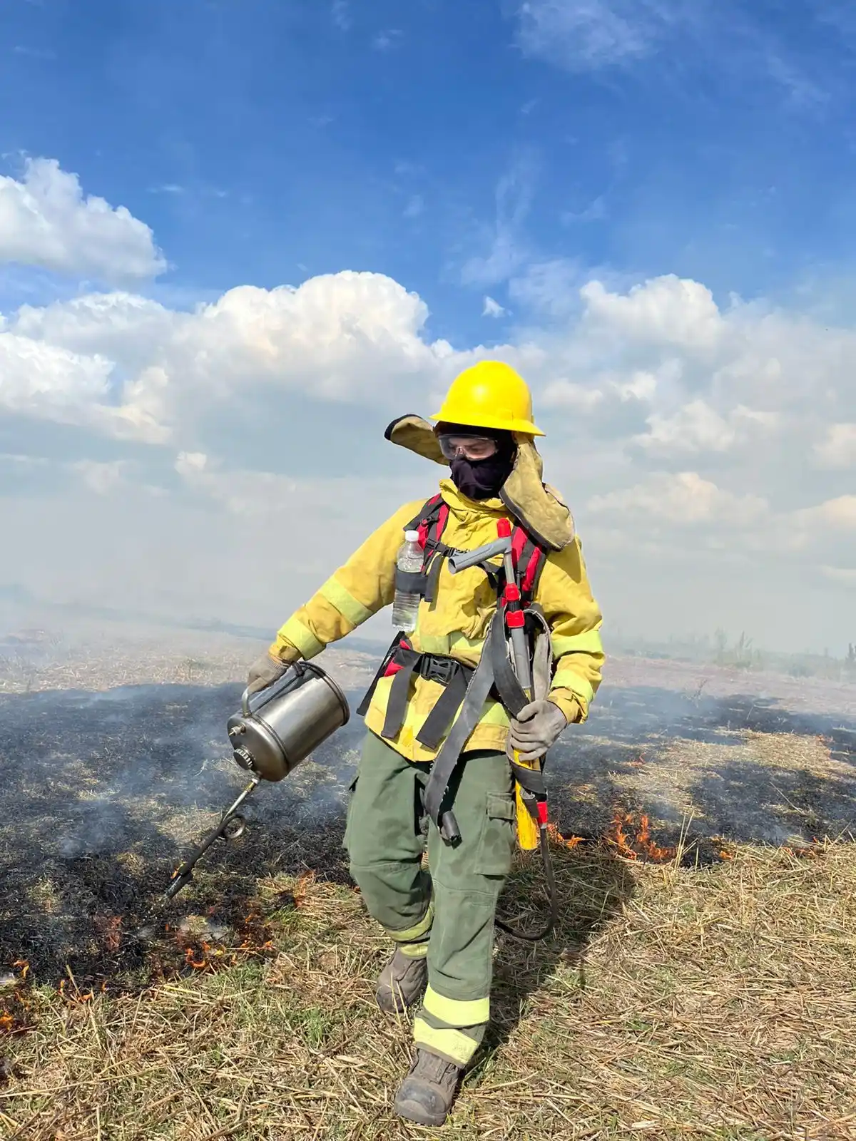 Bomberos Voluntarios de Chascomús realizaron prácticas intensivas sobre incendios forestales