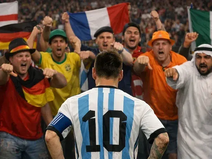 Un especialista analizó la supuesta "campaña antiargentina" en redes sociales durante el Mundial2026. Foto:IA