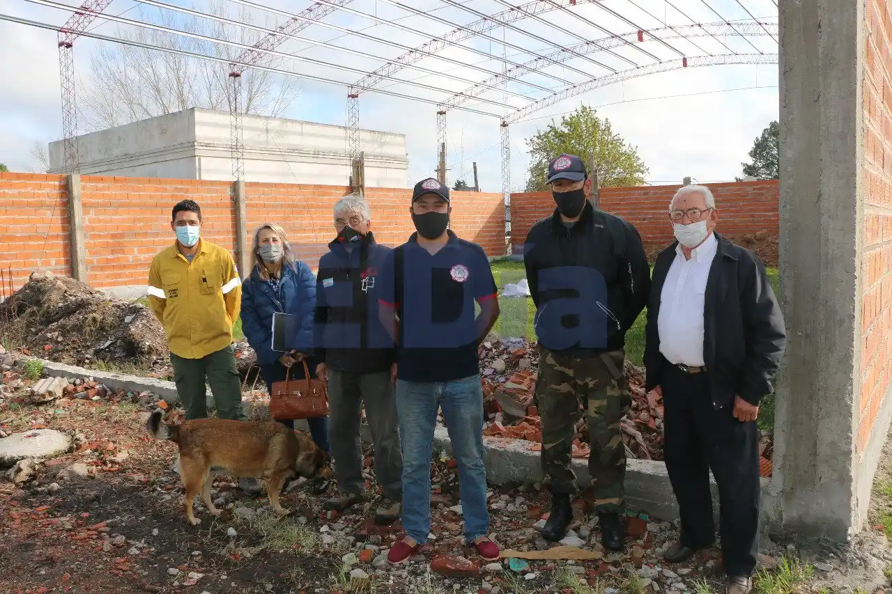 Comenzó la construcción del cuartel de Bomberos de Pueblo Belgrano