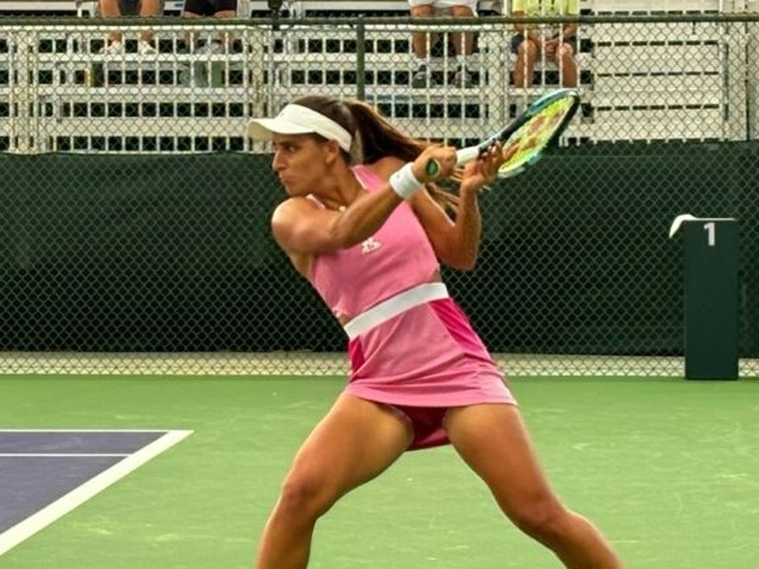 Lourdes Carlé cayó en su debut en Indian Wells