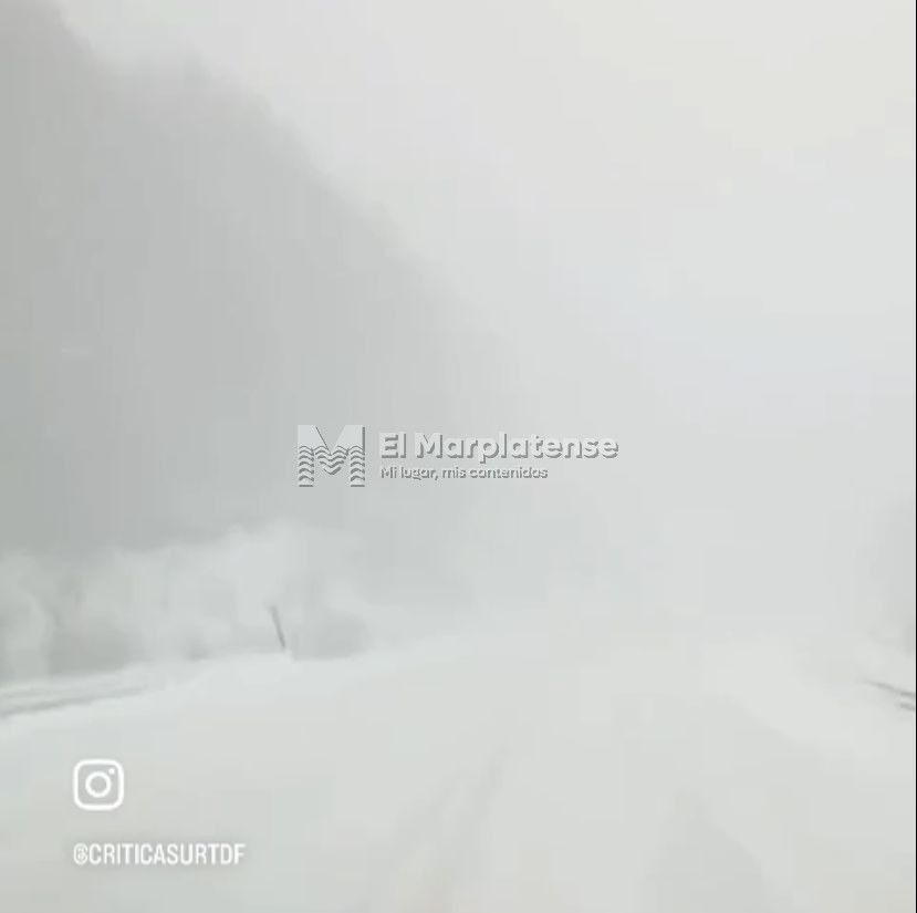 Nevadas en el sur de Argentina.
